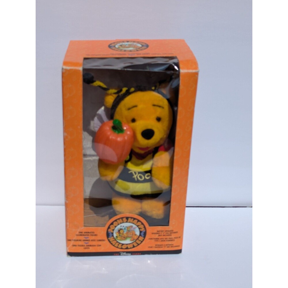 Disney Store Winnie the Pooh Hunny Pumpkin Light Happy Halloween Decoration